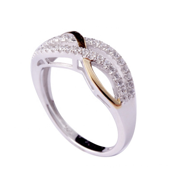 Gold Rhodium Accessories Halo Moissanite Engagement Ring